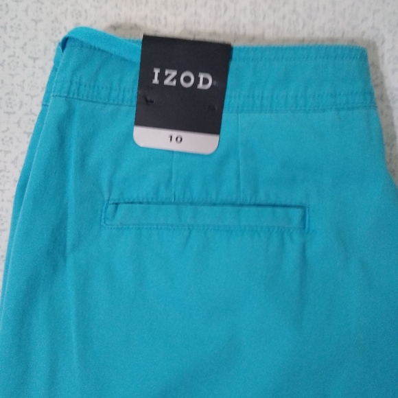 Izod Blue cargo capris Size 10 New - Picture 7 of 9